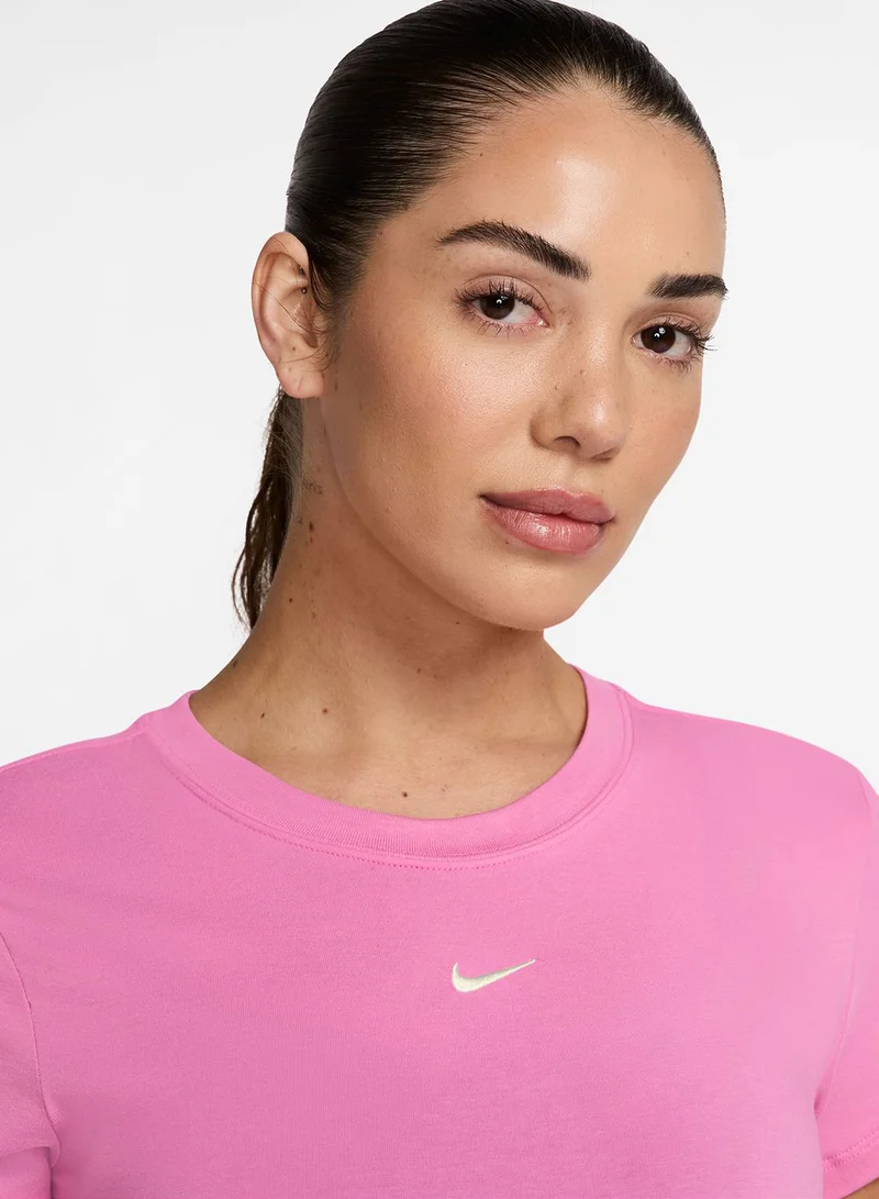 Nike Nsw Knit Mid Crop T-Shirt