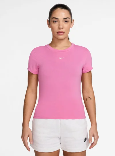 Nike Nsw Knit Mid Crop T-Shirt