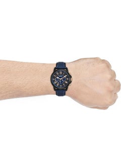 FOSSIL Men's waterproof genuine leather quartz watch -FS5061  - Image 5