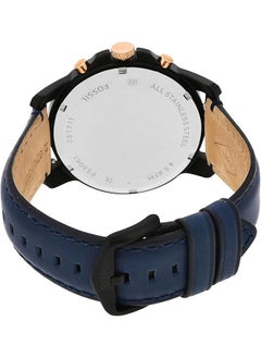 FOSSIL Men's waterproof genuine leather quartz watch -FS5061  - Image 2