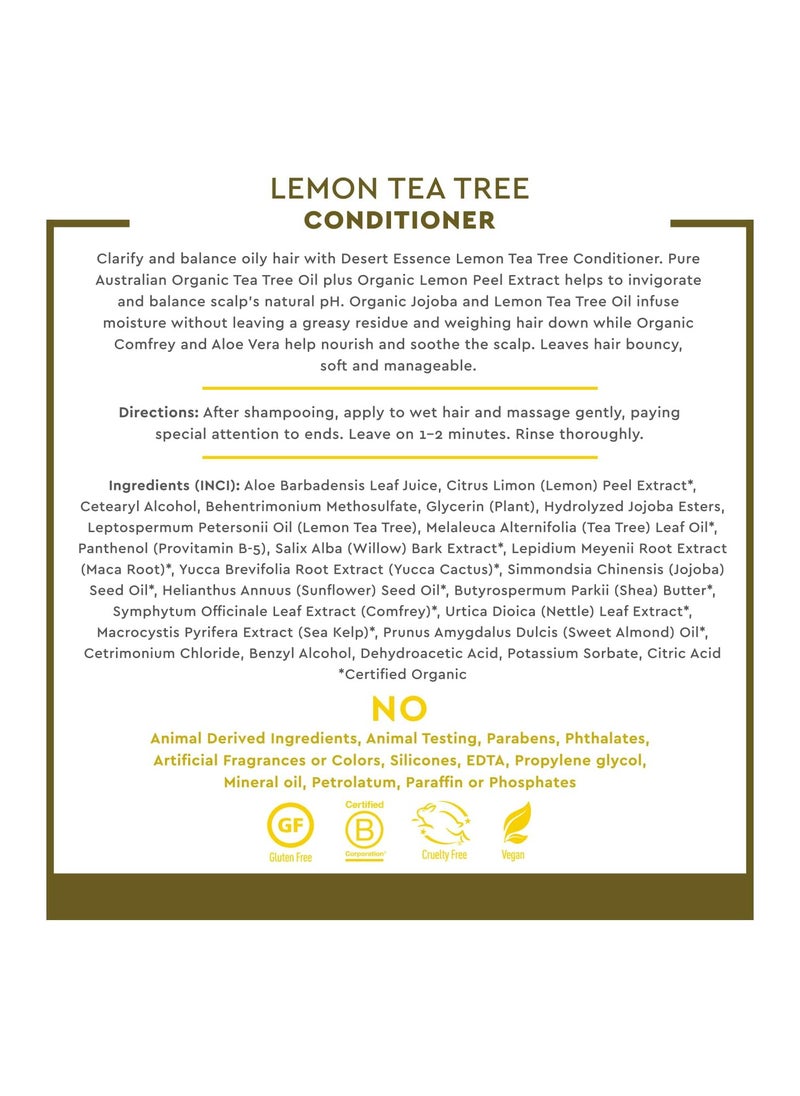 DESERT ESSENCE Lemon Tea Tree Conditioner 8 fl oz  - Image 3