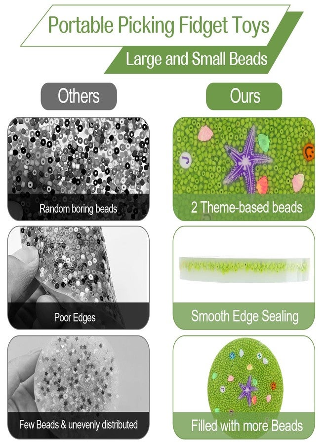Hokoad 2 Pcs Picky Pad Fidget No Reusable Skin Picking Fidget Toys, 3.9in Pimple Popping Toy for Dermatillomania Trichotillomania ADHD Anxiety Stress, Suitable for Adults - Image 3
