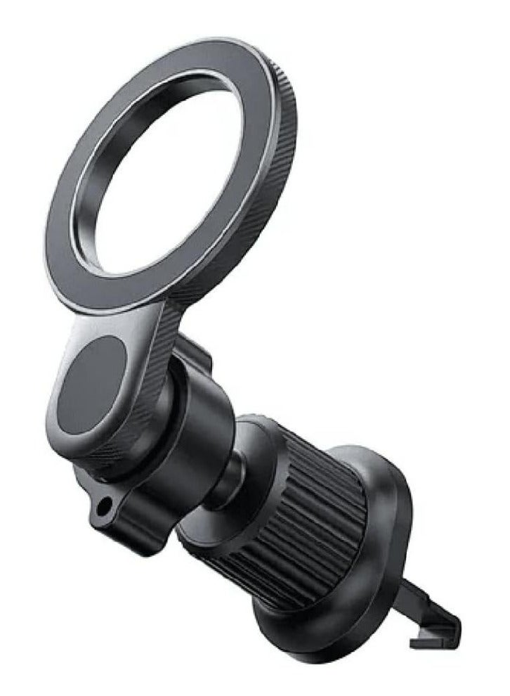 دبليو اي دبليو يو Wiwu Wi-W051 Mago Series Magsafe Car Mount for iPhone (MagSafe & others with metal plates) Samsung Galaxy, OnePlus, Xiaomi, Google Pixel Other Android smartphonesiPhone (MagSafe & others with metal plates) Samsung Galaxy, OnePlus, Xiaomi, Google Pixel Other Android smartphones Black - Image 1