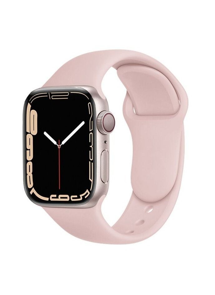 Apple Watch Band 41mm 40mm 38mm Soft Silicone Sport Band Replacement Wrist Strap Compatible for iWatch Apple Watch Series 7/SE/6/5/4/3/2/1,Nike+,Sport,Edition - Image 1