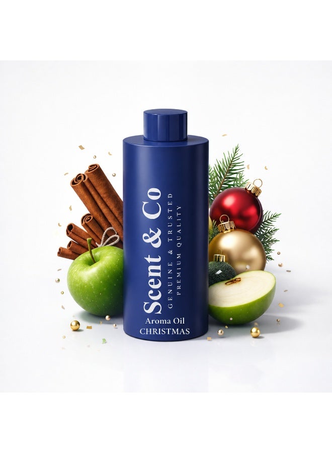 Scent & Co CHRISTMAS Aroma Oil Diffuser 500ML Long Lasting Fragrance Oil for Home & Spa, Luxury Scent Marketing for Hotel Lobby Lobby Decor, Gift for Housewarming, rich in cinnamon and christmas scent - Image 1