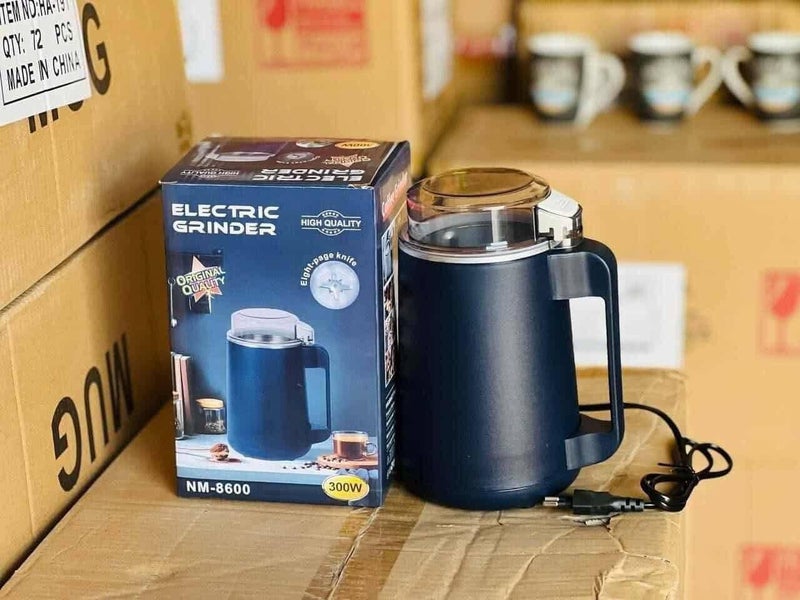 NM-8600 Electric Grinder, 300W, Octagonal Knife, Dark Blue