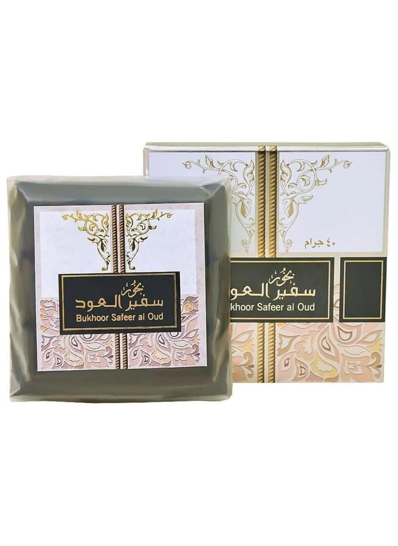 عود بخور بخور سفير العود 40 جرام: عطر منزلي فاخر للعود  - Image 1