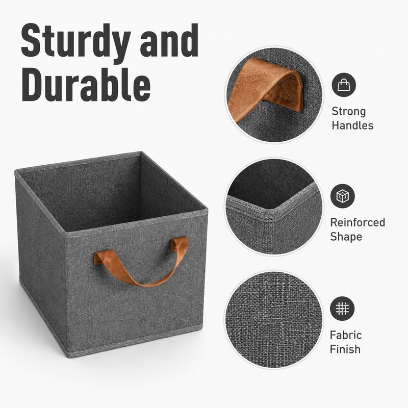 MIANQI Storage Bins 4 Pack Foldable Closet Organizer | Large capacity boxes for clothes sheets toys books shelves bedroom wardrobe and nursery organisation - Image 4