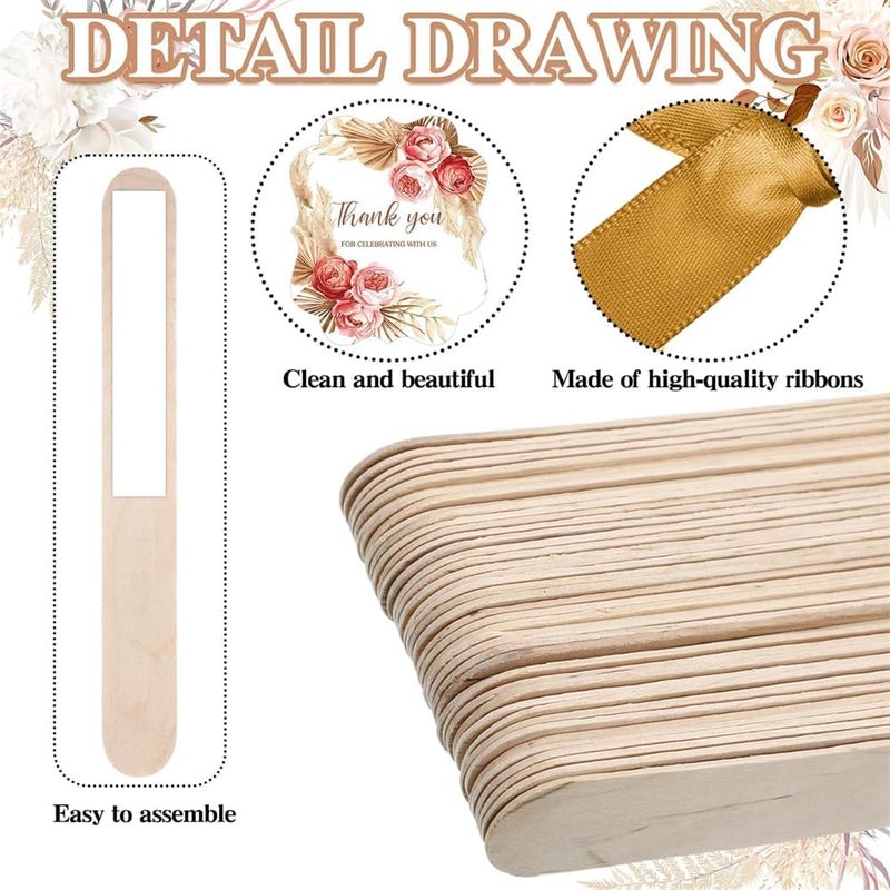 Luckam Wedding Fans for Guests, Handheld Folded Fans, Baby Shower Favors, Bridal Bridesmaid Gift, Church Dancing Party Supplies, 50 PCS - Image 3