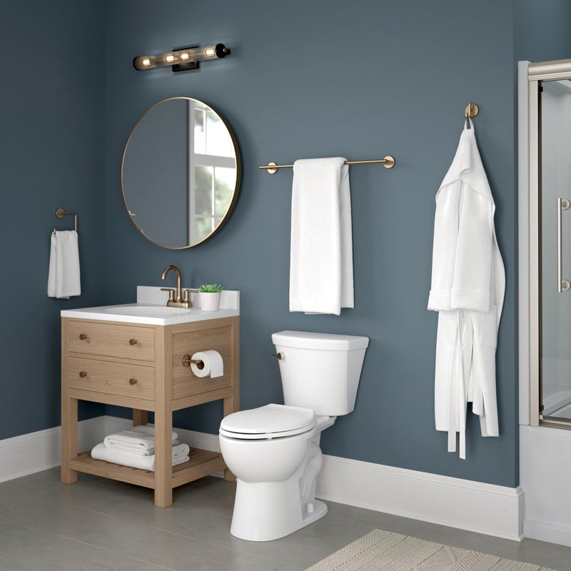 Delta Trinsic (1-Pack) Toilet Paper Holder Champagne Bronze Tissue Roll Holder for Bathroom Organization and Storage Single Post Toilet Tissue Holder Wall Bathroom Accessories 75950-CZ - Image 4