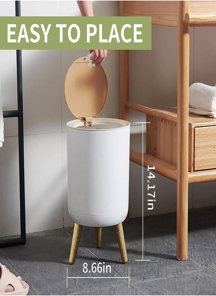 Kitchen Trash Can Odor-Resistant Sturdy Tall Bin Household Press-on Trash Canfor Kitchen, Bathroom, Bedroom, Living Room, Office, Outdoor