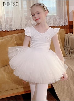 Girls Ballet Dresses Leotards with Skirt Dance Dress Ballerina Tutu Outfit Cotton Dress Ballet Skirt Mini Skirt Princess Dresses Dance Wear Clothes for Little Girl with Short sleeve - pzsku/Z7145410958B32B4E5668Z/45/_/1698040714/4fcb88d7-933d-42ee-8b79-ab7cc98874b5