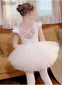 Girls Ballet Dresses Leotards with Skirt Dance Dress Ballerina Tutu Outfit Cotton Dress Ballet Skirt Mini Skirt Princess Dresses Dance Wear Clothes for Little Girl with Short sleeve - pzsku/Z7145410958B32B4E5668Z/45/_/1698040714/e60851f3-32fa-453a-b99a-dc34857b021a