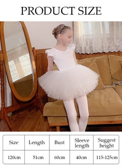 Girls Ballet Dresses Leotards with Skirt Dance Dress Ballerina Tutu Outfit Cotton Dress Ballet Skirt Mini Skirt Princess Dresses Dance Wear Clothes for Little Girl with Short sleeve - pzsku/Z7145410958B32B4E5668Z/45/_/1698040716/1ac5f0e6-7b57-4c01-9e78-9dbf4df4dc6d