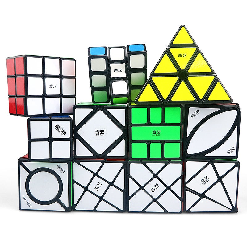 Qiyi 2345 Rubik'S Cube Sailing Maple Leaf Pyramid Five Rubik'S Cube Oblique Sq Abnormal X Rubik'S Cube 133 Square - Image 3