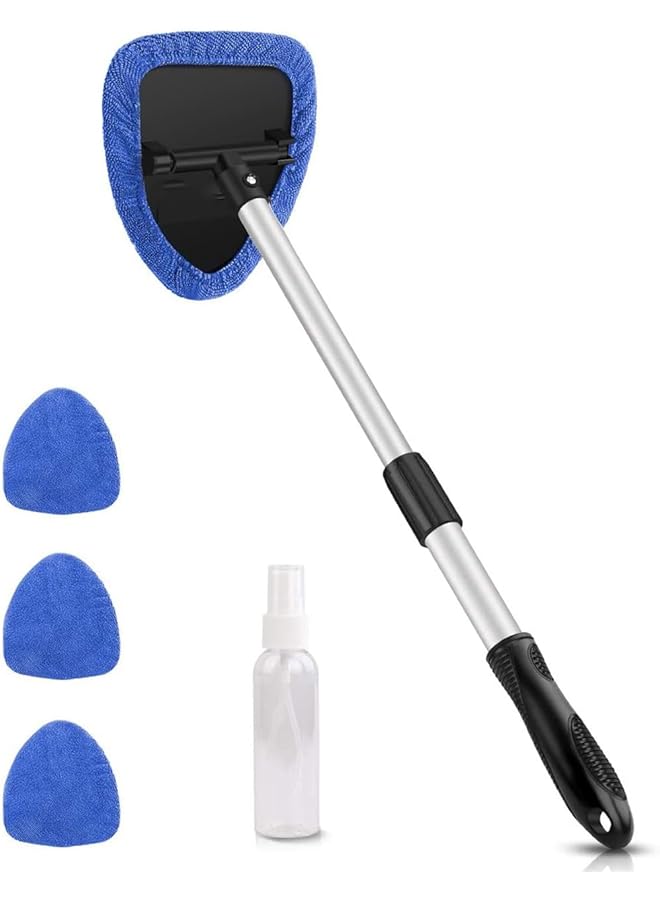 يو إل اتش واي سي أداة تنظيف الزجاج الأمامي للسيارة مع 4 وسادات من الألياف الدقيقة قابلة لإعادة الاستخدام والغسل - Image 1