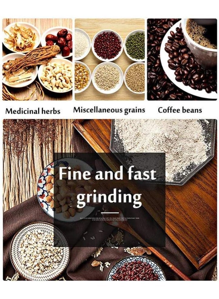 HASHONE Electric Coffee Grinder, Stainless Steel Multipurpose Grinder for Coffee Beans, Spices, Nuts, Herbs, Transparent Lid - Image 5