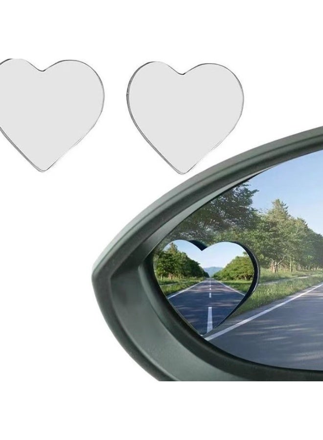كرونايتي قطعتان من مرايا العمق الخلفية على شكل قلب للسيارة، مناسبة لمناطق العمى في مرايا الجانبية للسيارة، زاوية قابلة للتعديل، وسهلة التركيب والإزالة. تتميز بتصميم محدب واسع الزاوية يعزز بشكل فعال سلامة القيادة. شريط لاصق عالمي يضمن توافقًا مثاليًا مع مختلف موديلات السيارات، إكسسوار سيارات ممتاز. - Image 2
