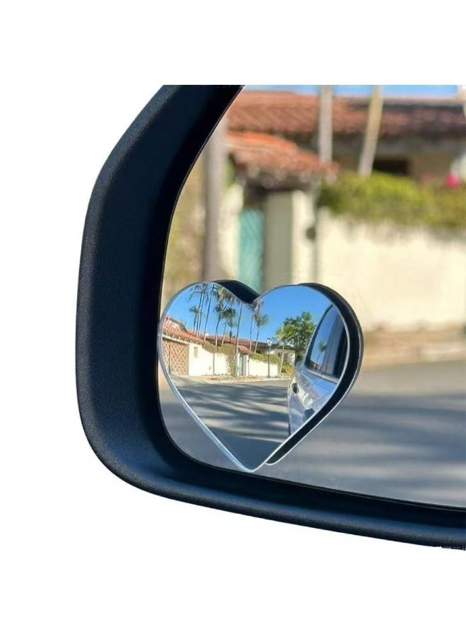 كرونايتي قطعتان من مرايا العمق الخلفية على شكل قلب للسيارة، مناسبة لمناطق العمى في مرايا الجانبية للسيارة، زاوية قابلة للتعديل، وسهلة التركيب والإزالة. تتميز بتصميم محدب واسع الزاوية يعزز بشكل فعال سلامة القيادة. شريط لاصق عالمي يضمن توافقًا مثاليًا مع مختلف موديلات السيارات، إكسسوار سيارات ممتاز. - Image 1