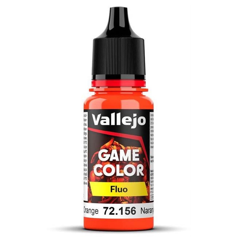 Vallejo - Game Color | Fluorescent Orange Paint | Perfect for Airbrushing and Great Adhesion to Figurines and Scale Models | 17 ml (0,58 fl.oz.) - Image 4