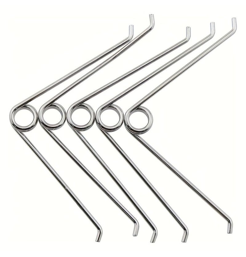 Set Of 5 Silver V Shape Springs Made Of Stainless Steel For Gardening Woodworking Repair - Image 5