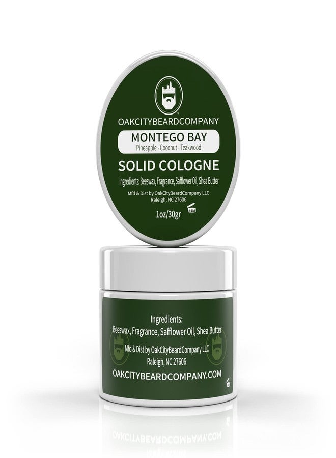 Oak City Beard Company - Montego Bay - Solid Cologne - 1 Ounce - Pineapple - Coconut - Teakwood - Image 1