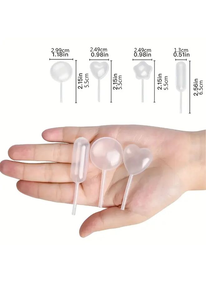 50pcs Love Style 4ml Plastic Transfer Pipettes for Lab Research Use No Batteries Required - Image 2