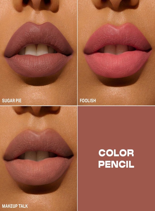 Morphe Color Pencil Bundle - Cream Lip Liner Pencil with a Zero-Tugging Formula - Effortlessly Lines, Defines & Shapes Lips - Makeup Talk (2 Count) - Image 4