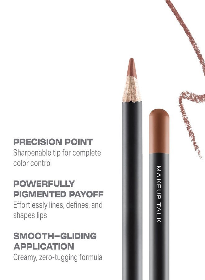 Morphe Color Pencil Bundle - Cream Lip Liner Pencil with a Zero-Tugging Formula - Effortlessly Lines, Defines & Shapes Lips - Makeup Talk (2 Count) - Image 3
