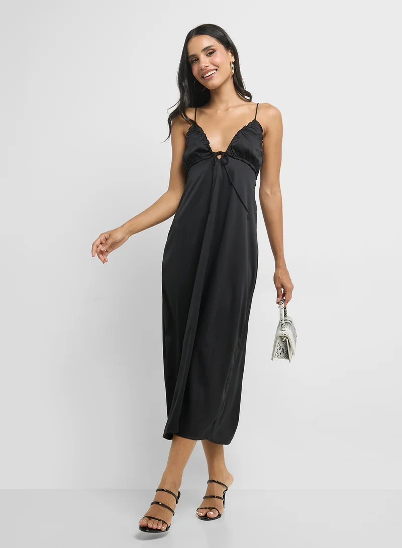 ONLY Satin Midi Dress