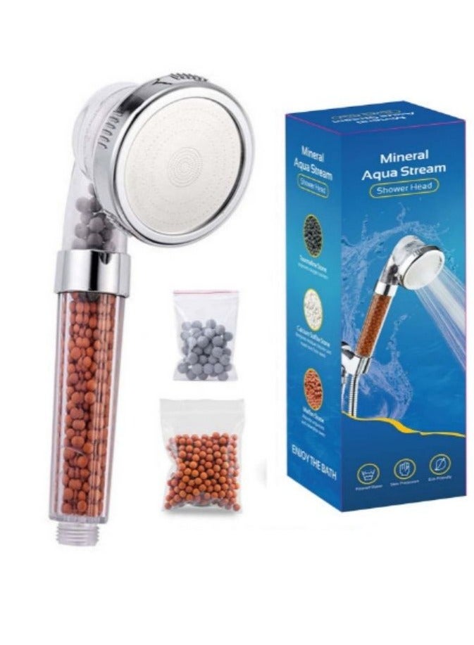 IONIC High-Pressure Handheld Shower Set with Filter Beads – 3-Speed Adjustable Spray - Image 1