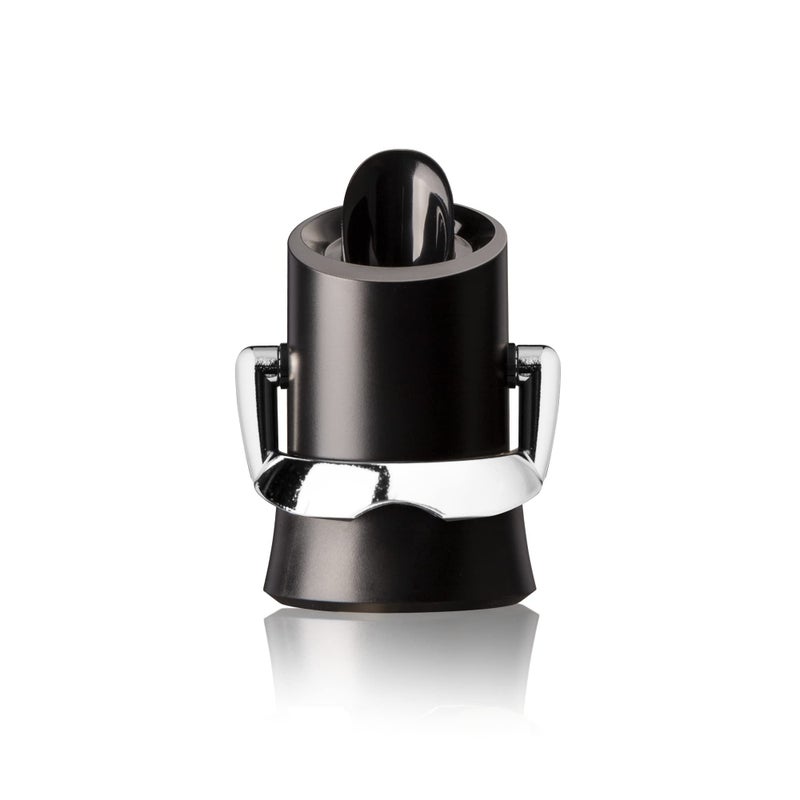 Vacu Vin Vacu Vin Champagne Stopper & Server - Black - 2-in-1 Stopper and Pourer - Preserve Bubbles for Up to a Week with Airtight Seal - Premium Champagne Bottle Stopper & Non-Drip Pouring - Image 1