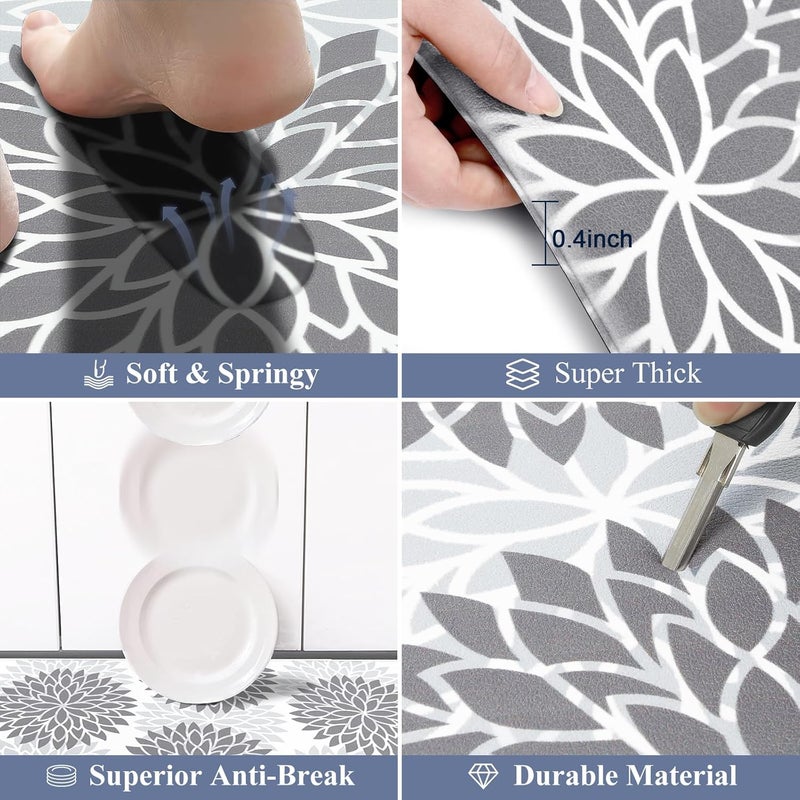 HEBE Kitchen Mat 20"x71" Anti Fatigue Floor Mat Runner Non Slip Kitchen Mats for Floor Waterproof Kitchen Rugs and Mats Ergonomic Cushioned Comfort Mat for Office,Sink,Laundry,Desk - Image 3