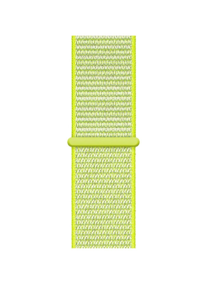 VITION Nylon Sport Band for Apple Watch 42mm 44mm 45mm Soft Replacement Strap for iWatch Series 7/ 6/ SE/ 5/4/3/2/1 (Lime Green) - Image 3