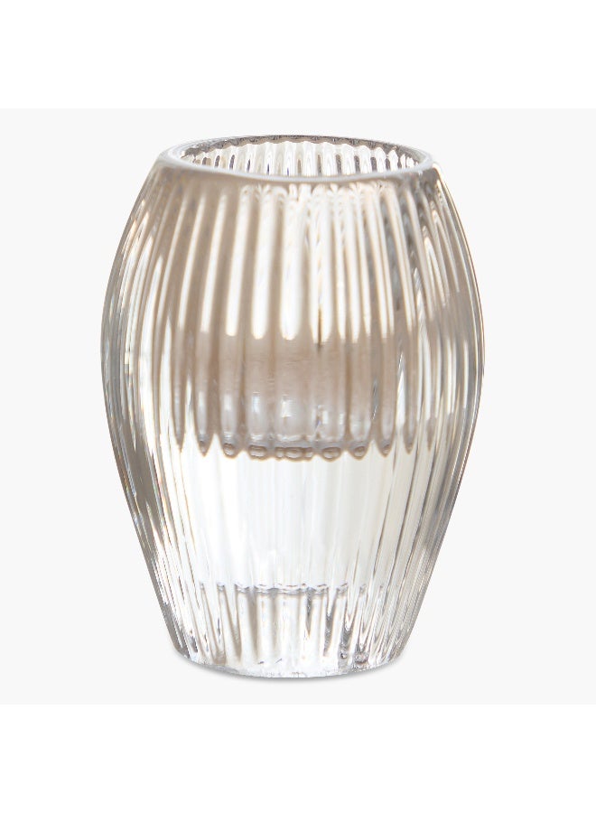 Home Box حامل الشموع الزجاجي الثقيل تمارا - شفاف - Image 5