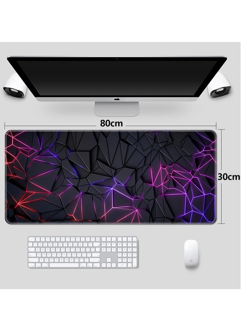 Sumkyle - Large Mouse Pad Extended Gaming Non-Slip Rubber Base Office Desk Keyboard Mouse Pads Black - Image 1
