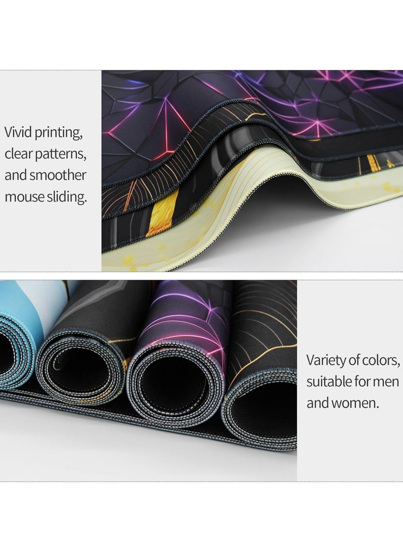 Sumkyle - Large Mouse Pad Extended Gaming Non-Slip Rubber Base Office Desk Keyboard Mouse Pads Black - Image 1