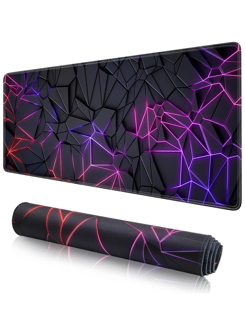 Sumkyle Large Mouse Pad Extended Gaming Non-Slip Rubber Base Office Desk Keyboard Mouse Pads Black - Image 2