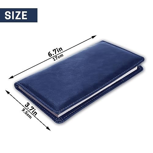 Aurya Leather Checkbook Covers for Personal Checkbook, Checkbook Holder with Free Vinyl Divider, Checkbook Cover for Duplicate Checks for Men and Women - Image 2