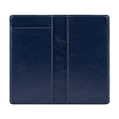 Aurya Leather Checkbook Covers for Personal Checkbook, Checkbook Holder with Free Vinyl Divider, Checkbook Cover for Duplicate Checks for Men and Women - Image 1