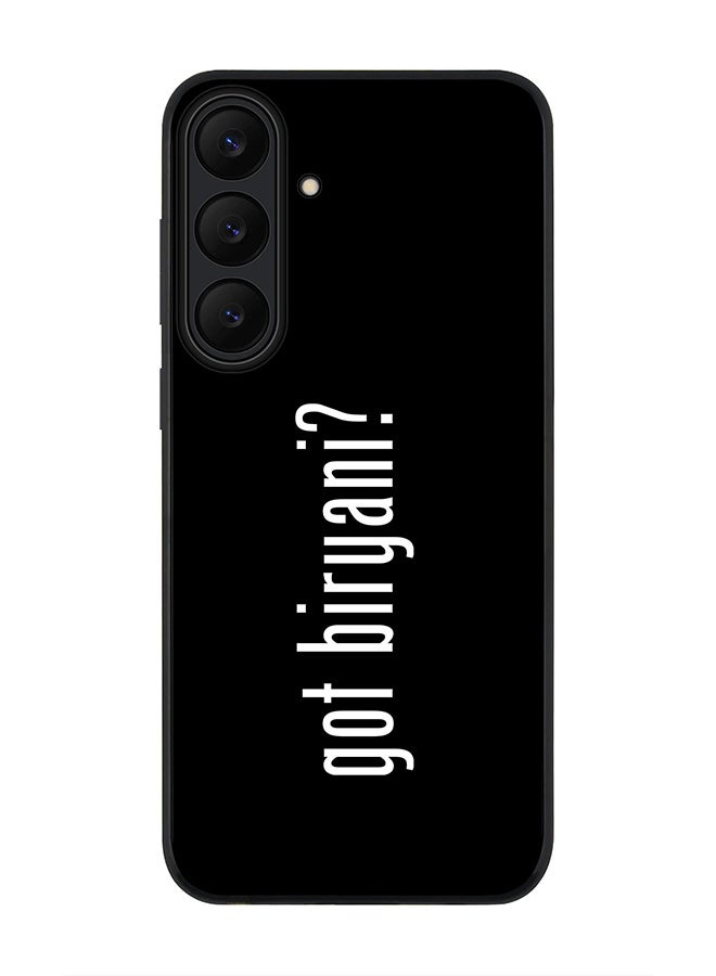 غطاء لهاتف سامسونج جالكسي S25 FE، حماية كاميرا نحيفة، غطاء هاتف مضاد للصدمات - هل جربت البرياني؟