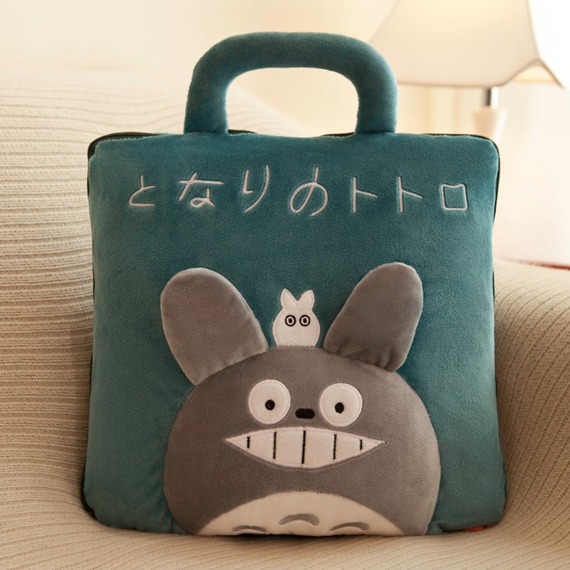 Cute Cartoon Pillow Office Lunch Break Folding Air-Conditioning Quilt Pillow Quilt Dual-Use Two-In-One Car Cushion - Image 1