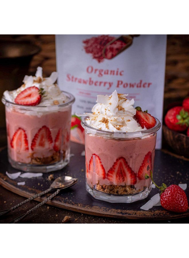 Ancient Choice Ancient Choice - Strawberry Powder (4 ounces) | USDA Organic | Freeze Dried | Non-GMO | Milk | Baking | Hiking | Vegan Superfood | Vegetarian | Smoothie | Fiber | Prebiotic | Prepping | Keto | Paleo  - Image 4