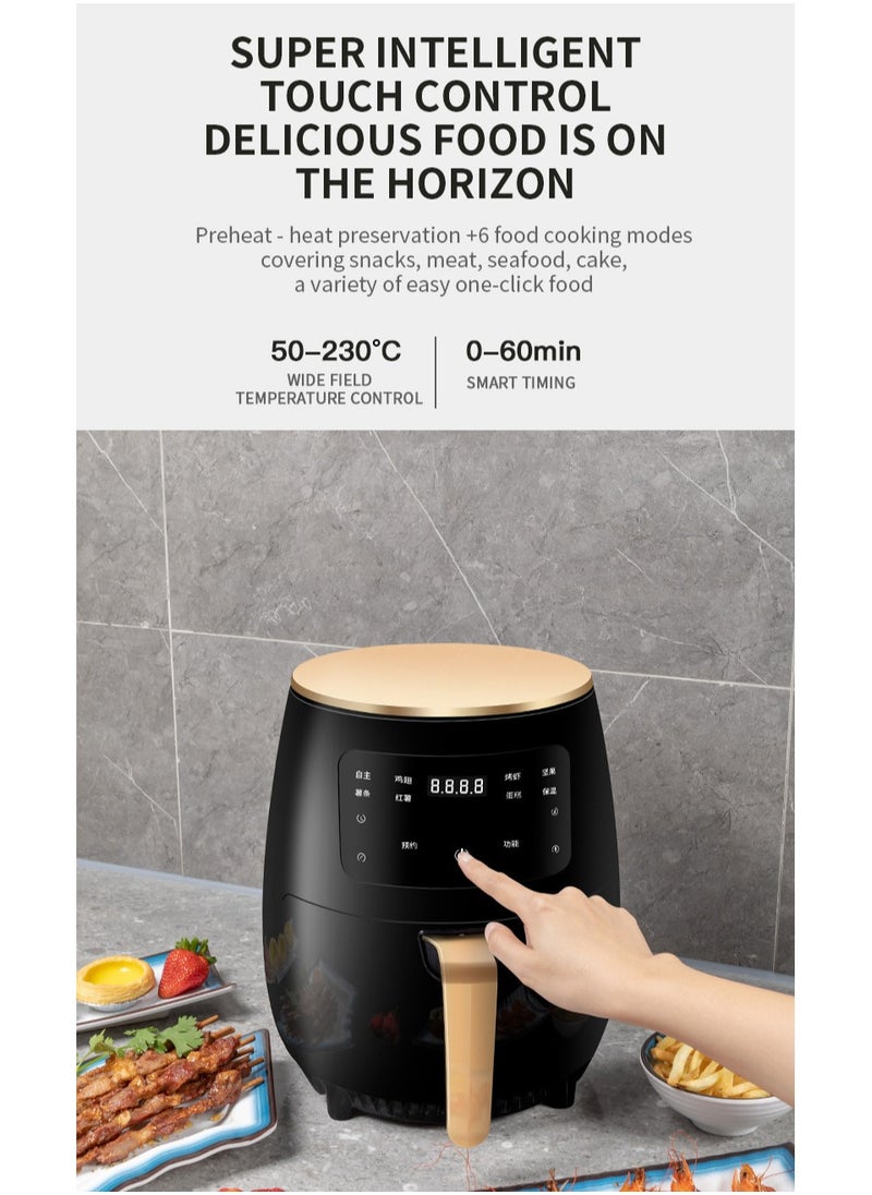 SILVER CREST Multifunctional Air Fryer Smart Touch 6L Large Capacity Healthy Oil Free  - Image 3