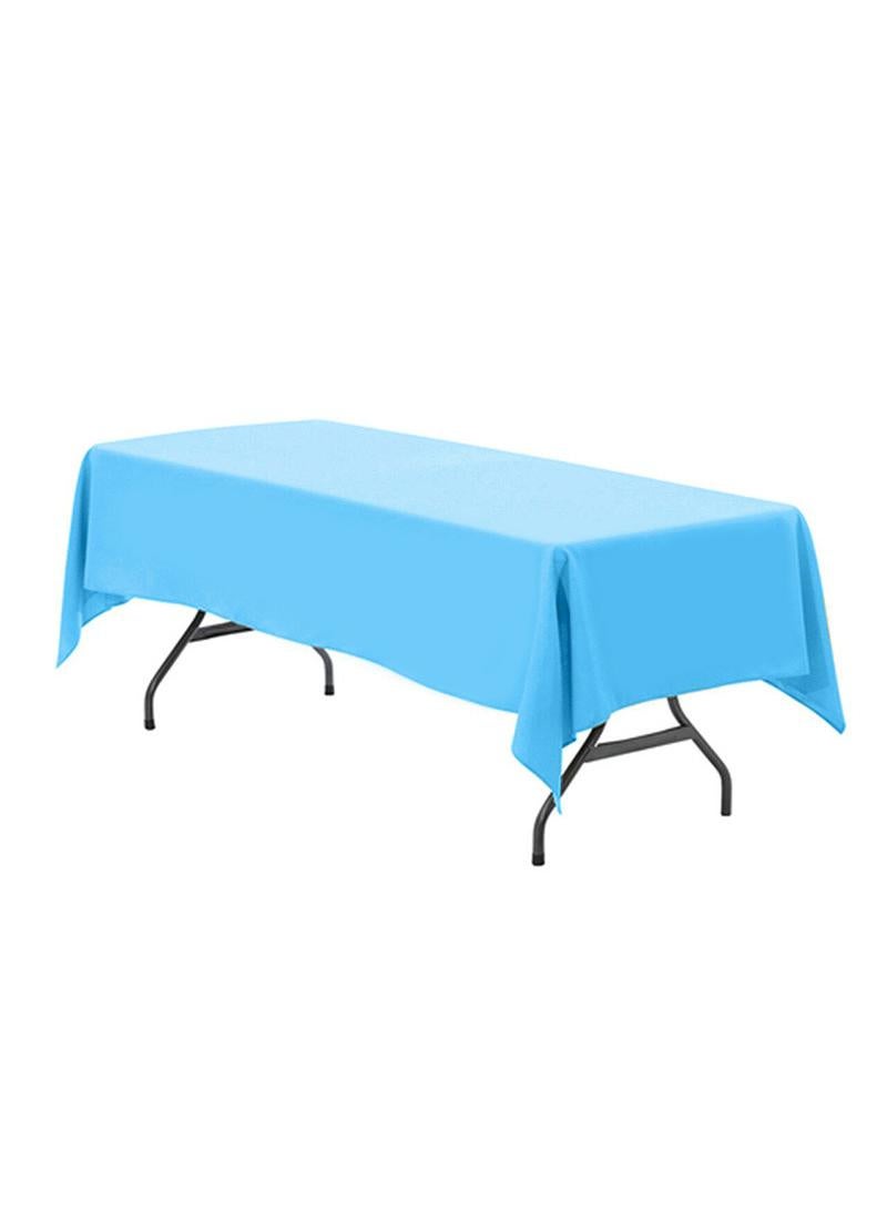 Bluejw 1-Piece Solid Pattern Table Cloth Light Blue  - Image 1