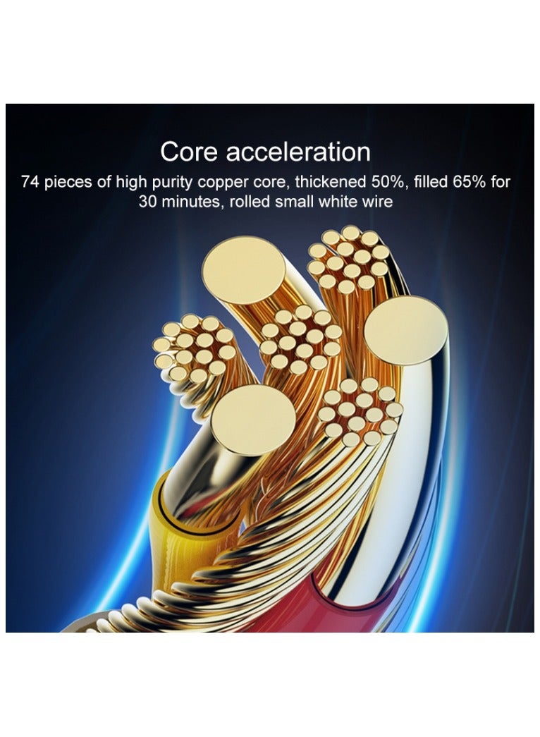 يسيدو كابل بيانات شحن سريع من Yesido CA121C 2A USB إلى USB-C / Type-C – بطول 1 متر للشحن السريع ونقل البيانات - Image 3