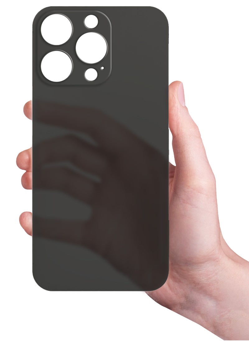 CATANES (for iPhone 15 Pro Max) Case Cover Air Skin Series Back Cover Sturdy Durable Thin Case Drop Protection Cover - Transparent Black  - Image 5