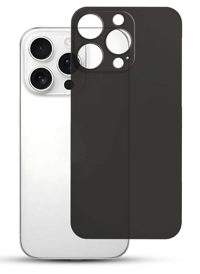 CATANES (for iPhone 15 Pro Max) Case Cover Air Skin Series Back Cover Sturdy Durable Thin Case Drop Protection Cover - Transparent Black  - Image 2