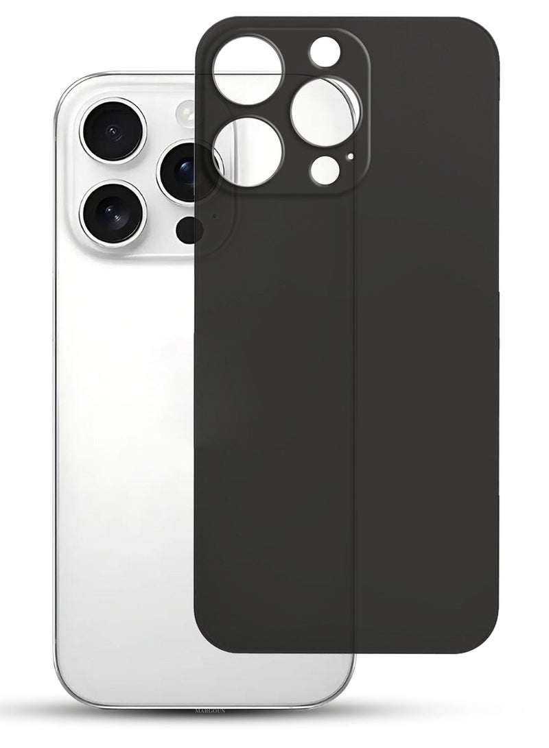 CATANES (for iPhone 15 Pro Max) Case Cover Air Skin Series Back Cover Sturdy Durable Thin Case Drop Protection Cover - Transparent Black - Image 1