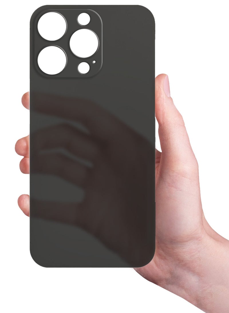 CATANES (for iPhone 15 Pro Max) Case Cover Air Skin Series Back Cover Sturdy Durable Thin Case Drop Protection Cover - Transparent Black - Image 5